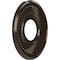 Ekena Millwork Berkshire PVC Medallion (Canopies up to 4 1/2"), 10"OD x 3 1/2"ID x 3/4"P, Metallic Rustic Mist CMP10BEERU - alternate 4
